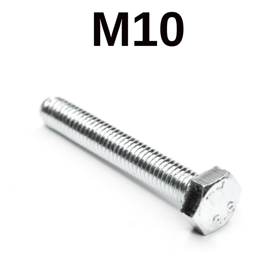 Sechskantschrauben DIN 933 verzinkt M10x10 bis M10x160 – Topnorm24